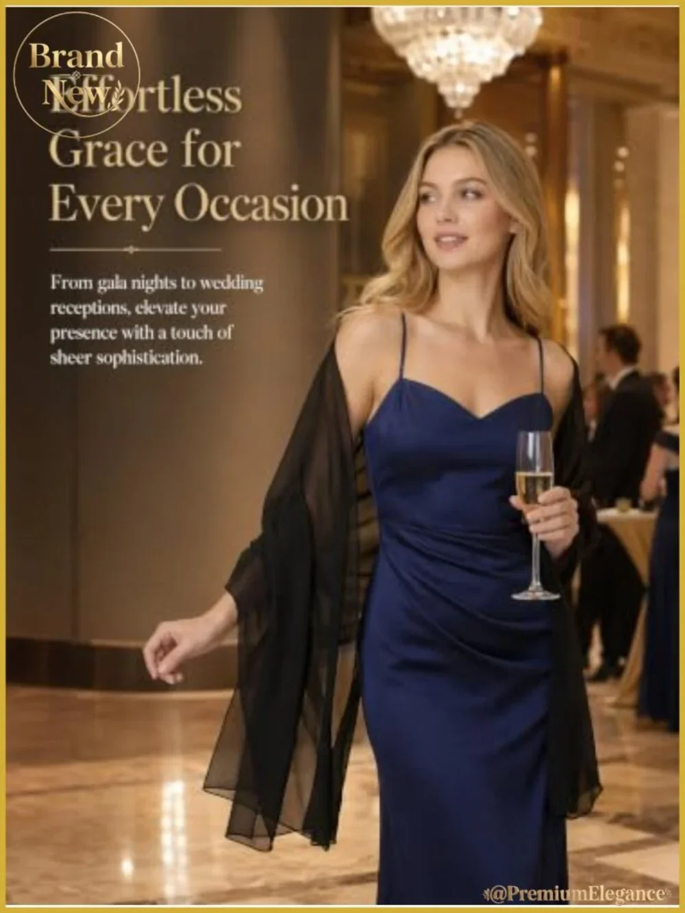 Chiffon Shawl Wrap Women Sheer Evening Dress Scarf Bridal Wedding Cover Up